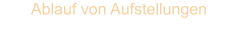 Ablauf von Aufstellungen